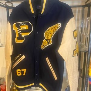 Polo ralph lauren varsity jacket size large